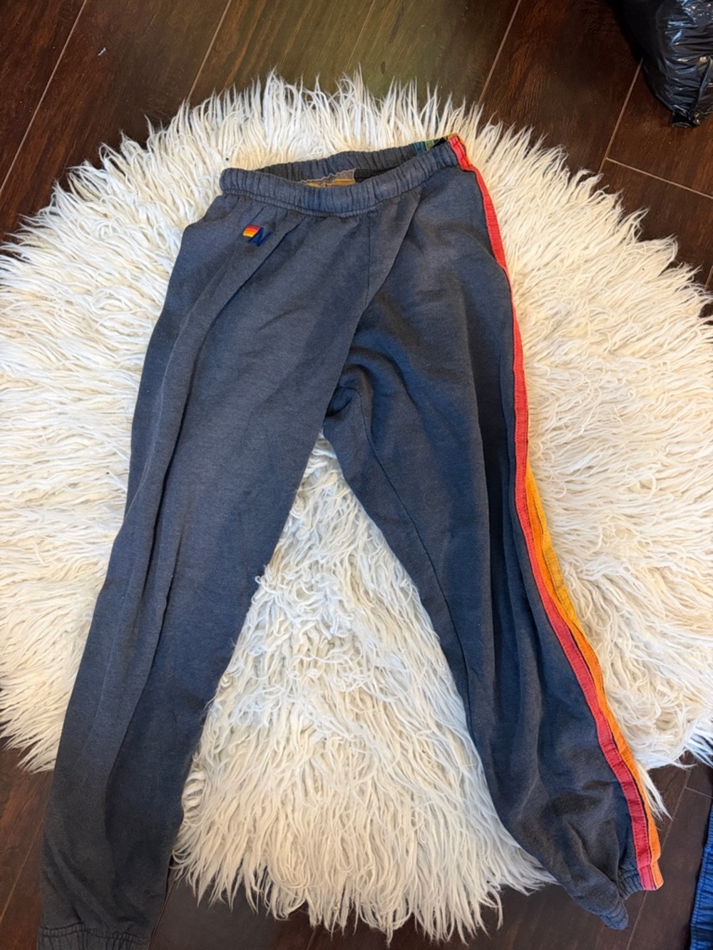 women’s size small aviator nation stripe sweatpants